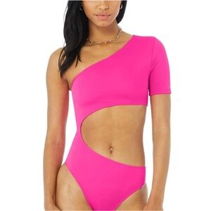 ALO Yoga ; Bodywave One-Piece ; Neon Pink ; Never worn ; New with tags